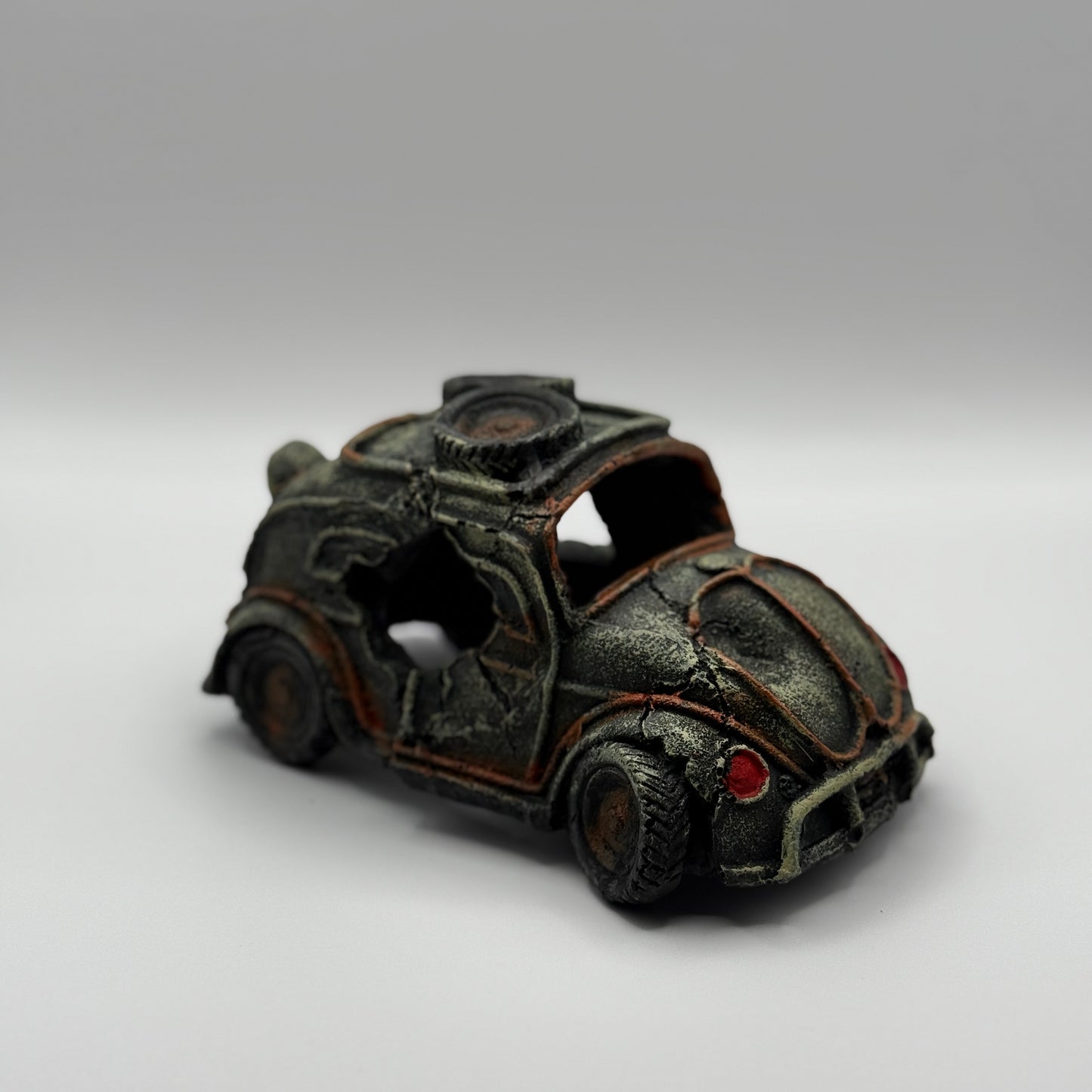 Vintage Camper Deko-Auto fürs Aquarium – Handbemaltes Resin-Ornamen