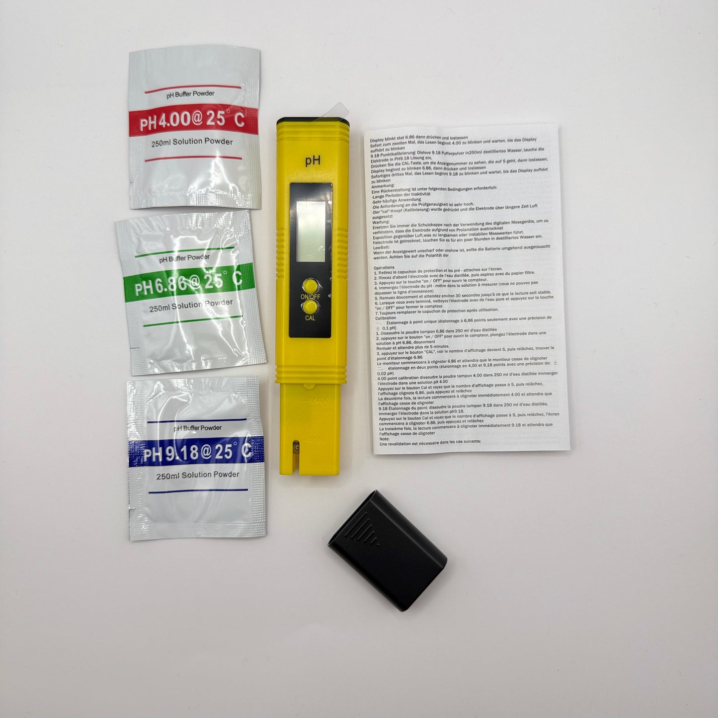 Digitaler pH-Wert Tester (blau oder gelb) – Tragbares Messgerät für Wasseranalysen