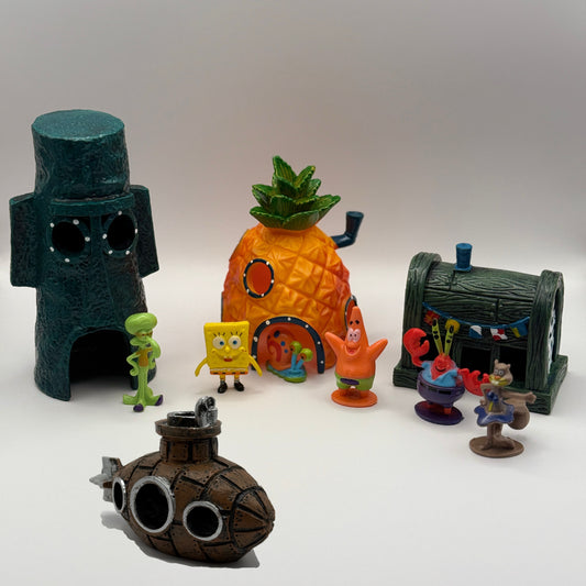 Aquarium-Deko Set – 10 -teiliges Komplettset (inspiriert von einer bekannten Unterwasserwelt)