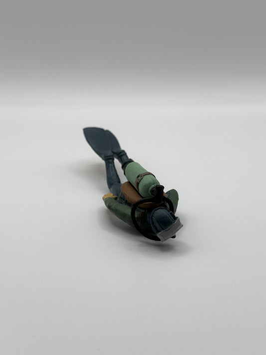 Miniatur-Taucherfigur aus Kunststoff – Aquarium- & Diorama-Dekoration (liegend)