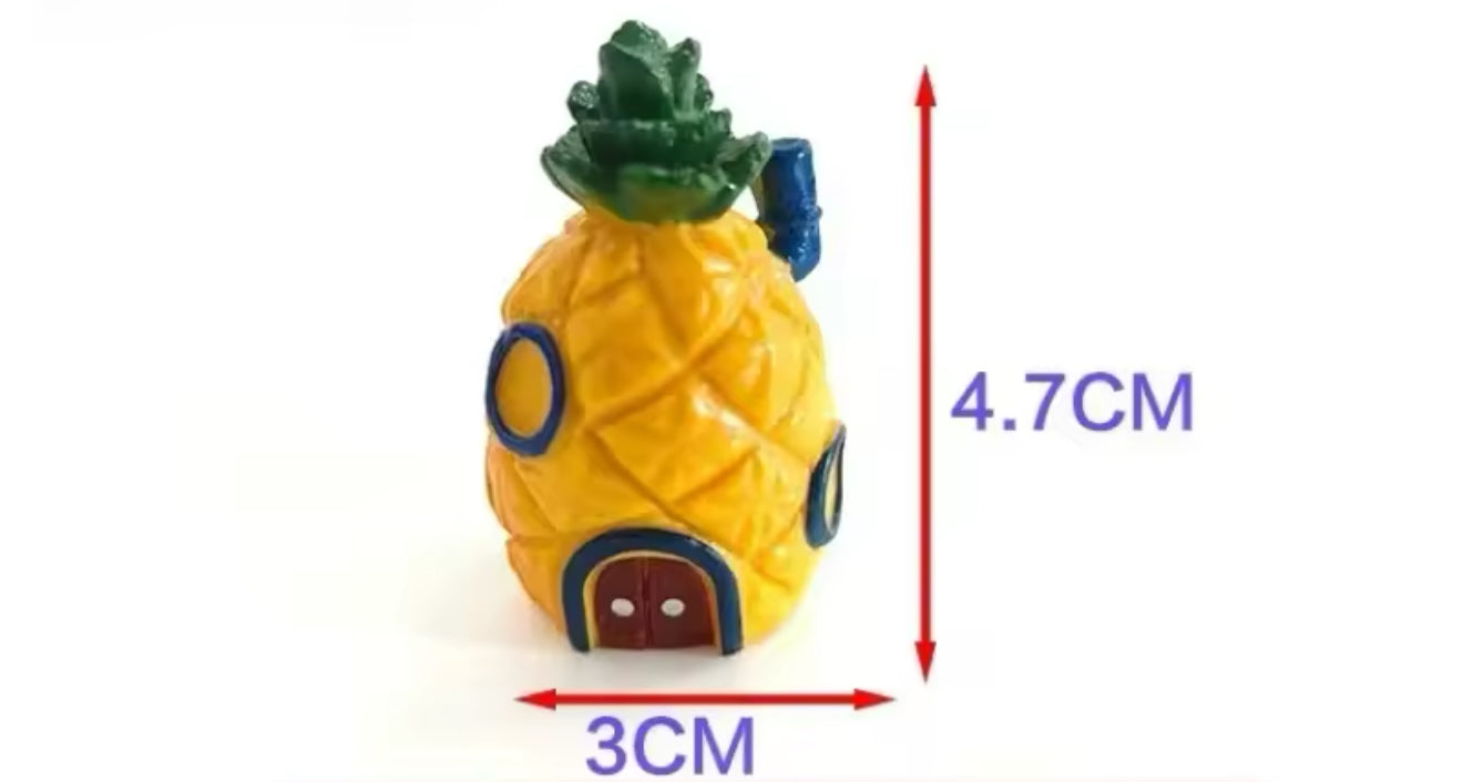 Mini Cartoon-Häuser 3er-Set – Aquarium Dekoration im lustigen Stil